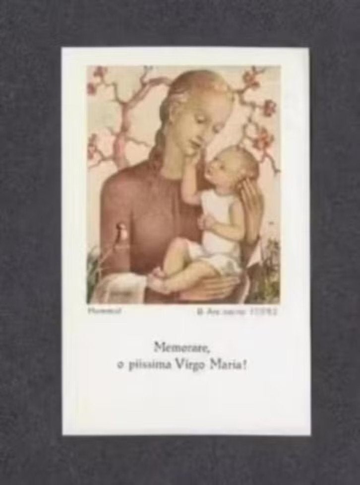 Bidprentje Hummel Memrare Virgo Maria., Ophalen of Verzenden, Zo goed als nieuw