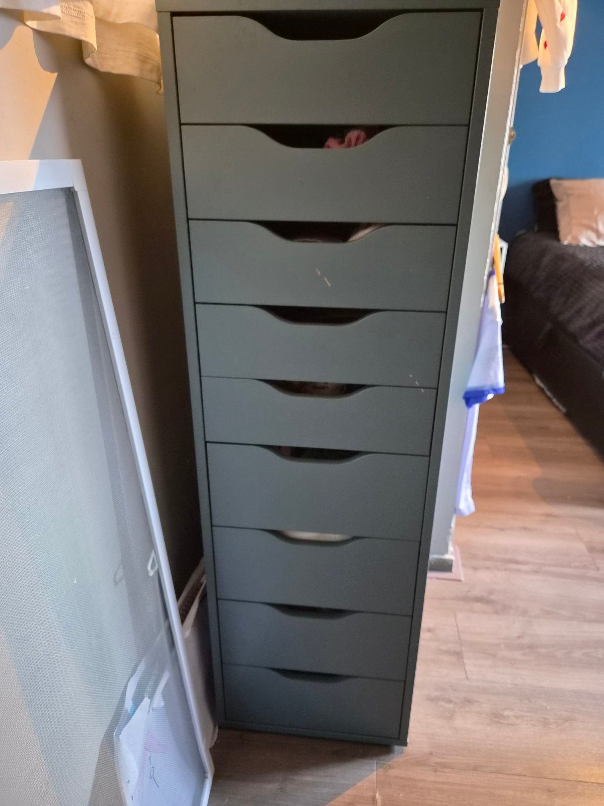 IKEA Kallax Kast Groen voor Meidenkamer - Make-up Opberger, Huis en Inrichting, Ophalen, Minder dan 50 cm, Gebruikt, 100 tot 150 cm