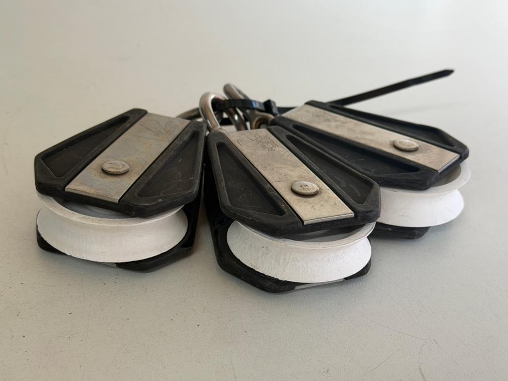 4 x Rutgerson 1 schijfs blok 60 mm schijf tot 12 mm lijn, Watersport en Boten, Accessoires en Onderhoud, Ophalen, Gebruikt, Overige typen