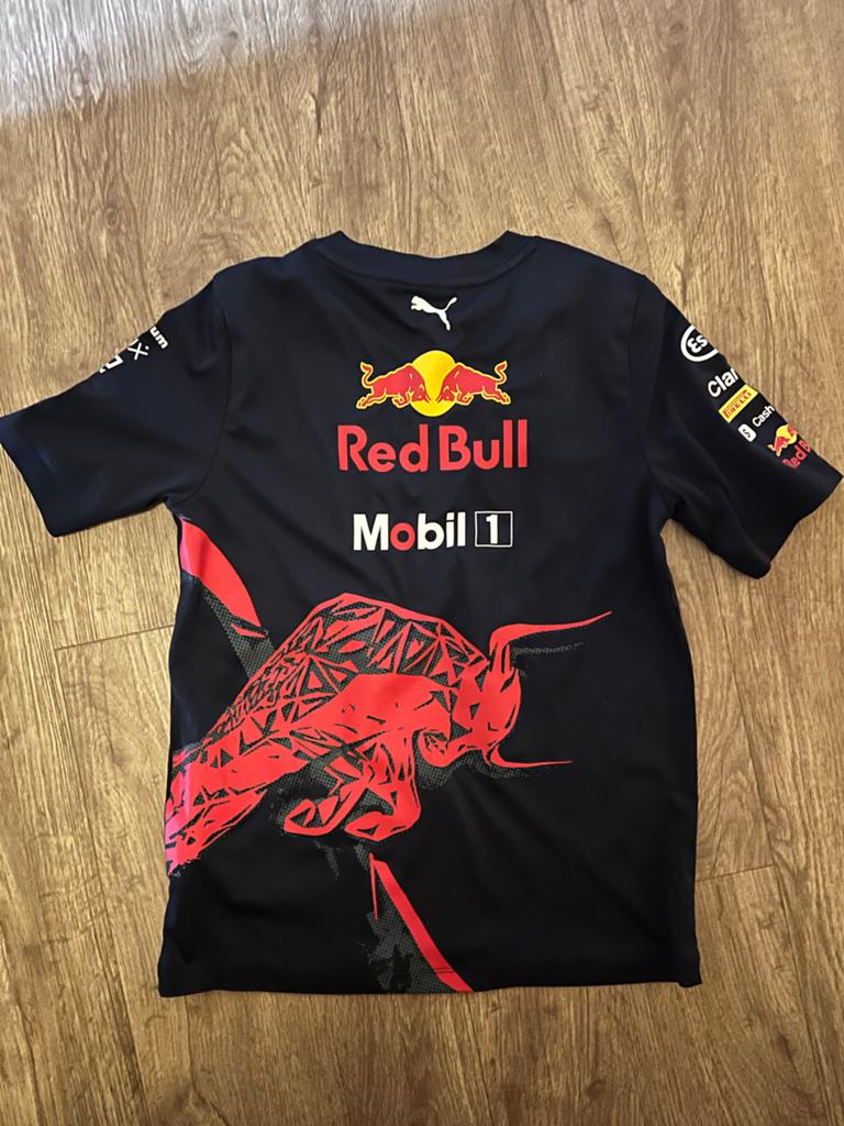 Officieel Red Bull Racing shirt - maten 140 en 128, Ophalen of Verzenden, Zo goed als nieuw, Jongen of Meisje, Shirt of Longsleeve