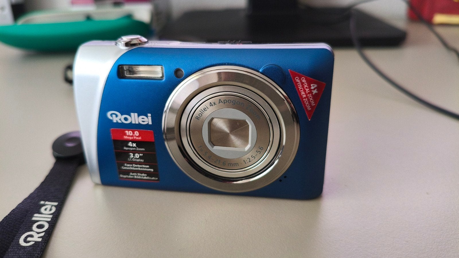Rollei Compactcamera 10.0 Megapixel 4x Optische Zoom, Gebruikt, Compactcamera, 4 t/m 7 keer, Overige Merken