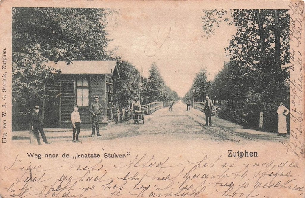 703-137-001 Zutphen weg naar de Laatste Stuiver, Verzenden, Voor 1920, Gelderland