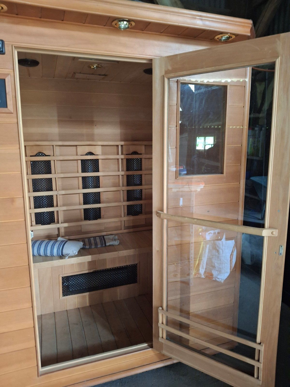 Infrarood sauna voor thuisgebruik - Zo goed als nieuw, Sport en Fitness, Ophalen, Zo goed als nieuw, Infrarood, Complete sauna