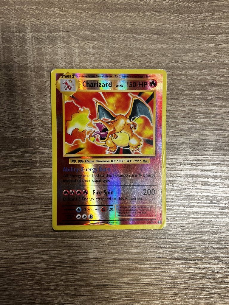 Charizard reverse holo 11/108, XY Evolutions, Ophalen of Verzenden, Gebruikt, Losse kaart, Foil