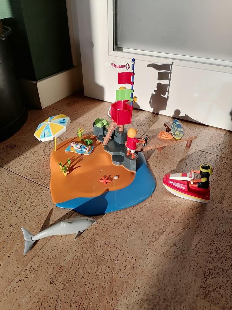 Playmobil strand, waterfiets en strandstoel, Ophalen of Verzenden, Gebruikt, Complete set