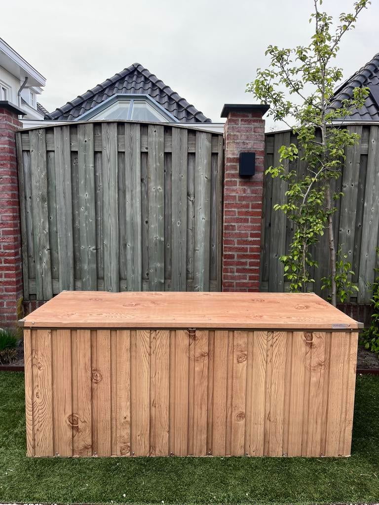 Nette Duramax houtlook metalen Opbergbox, Ophalen of Verzenden, Gebruikt, Metaal, Overige typen