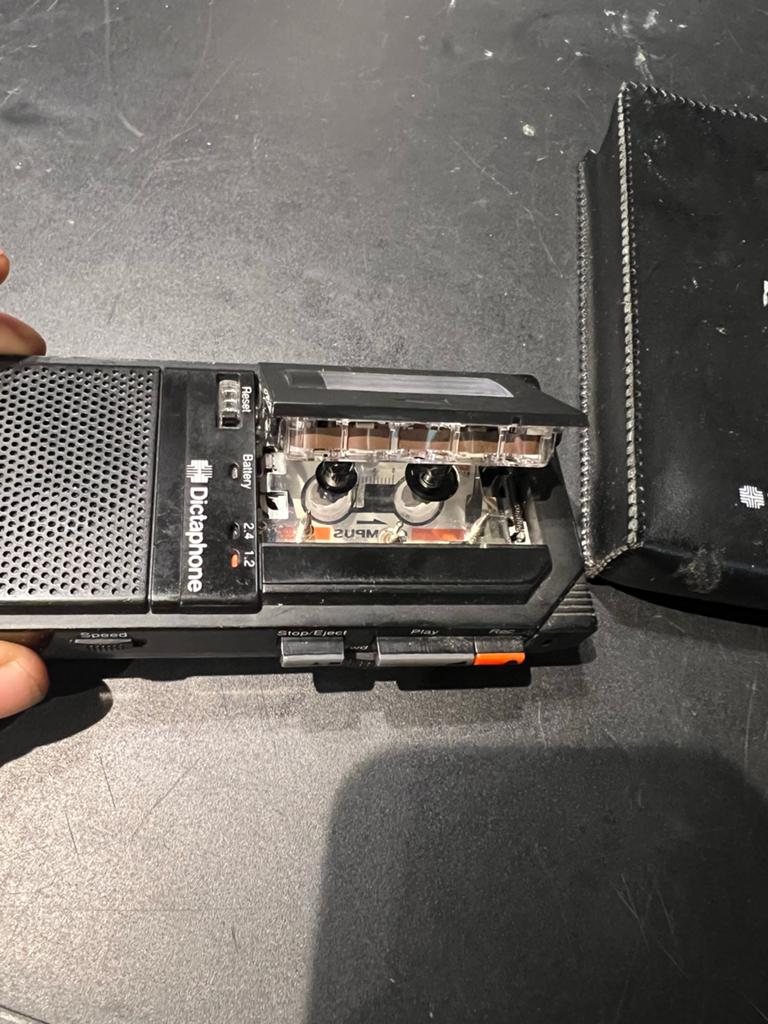 Professionele Dictafoon vintage Cassettebandje, Ophalen of Verzenden, Bandrecorder, Met banden