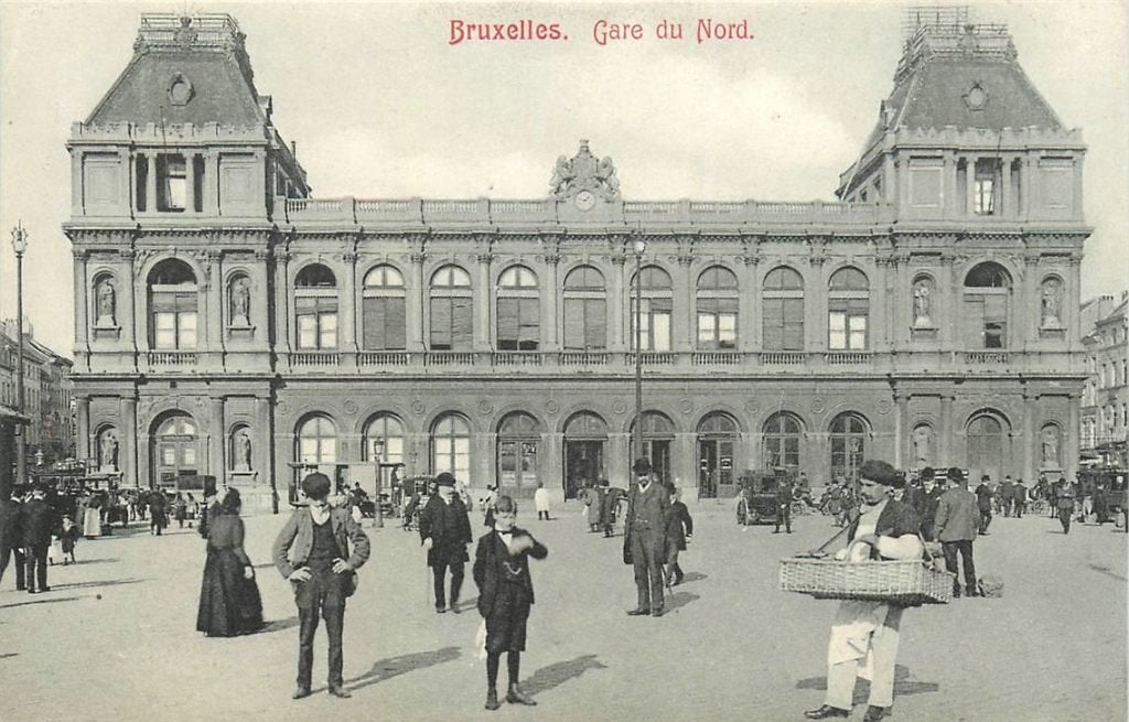 379-082-003 Bruxelles Gare du Nord, Ophalen of Verzenden, Voor 1920, Overig Europa