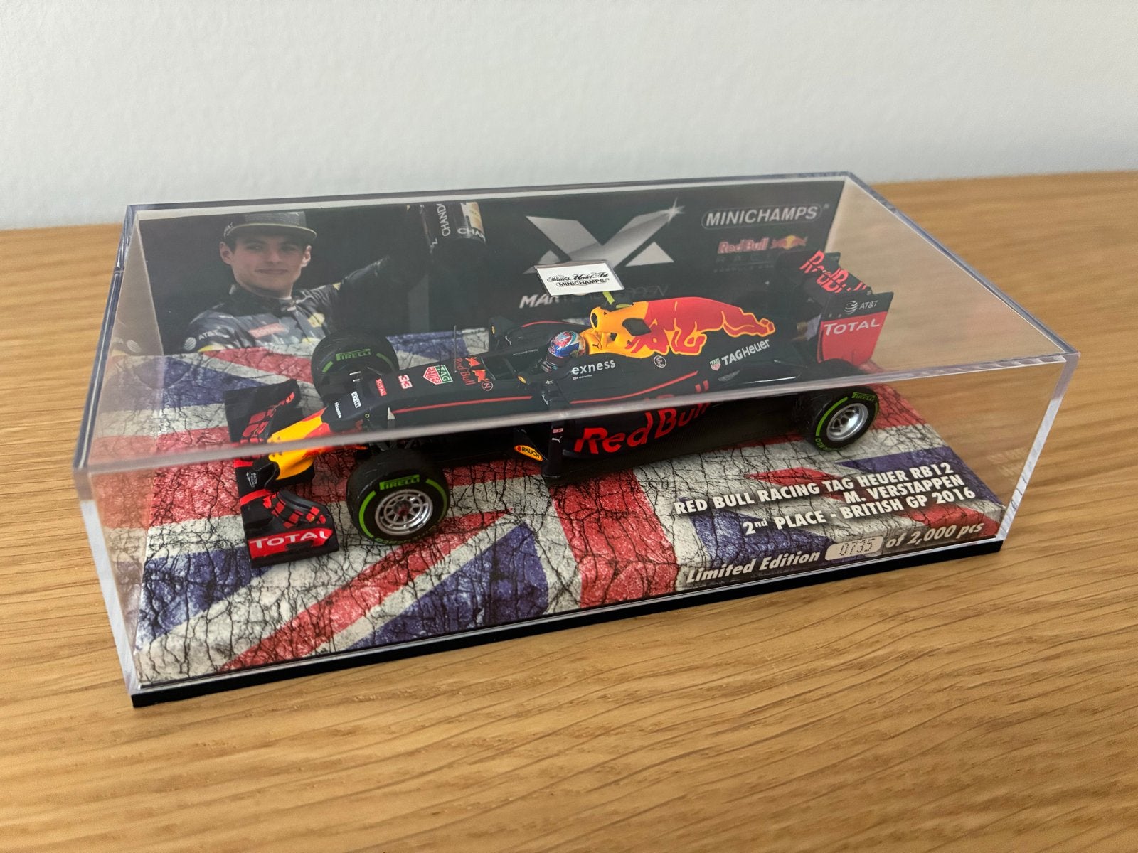 Minichamps 1:43 Max Verstappen British GP 2016, Ophalen, Nieuw, Auto