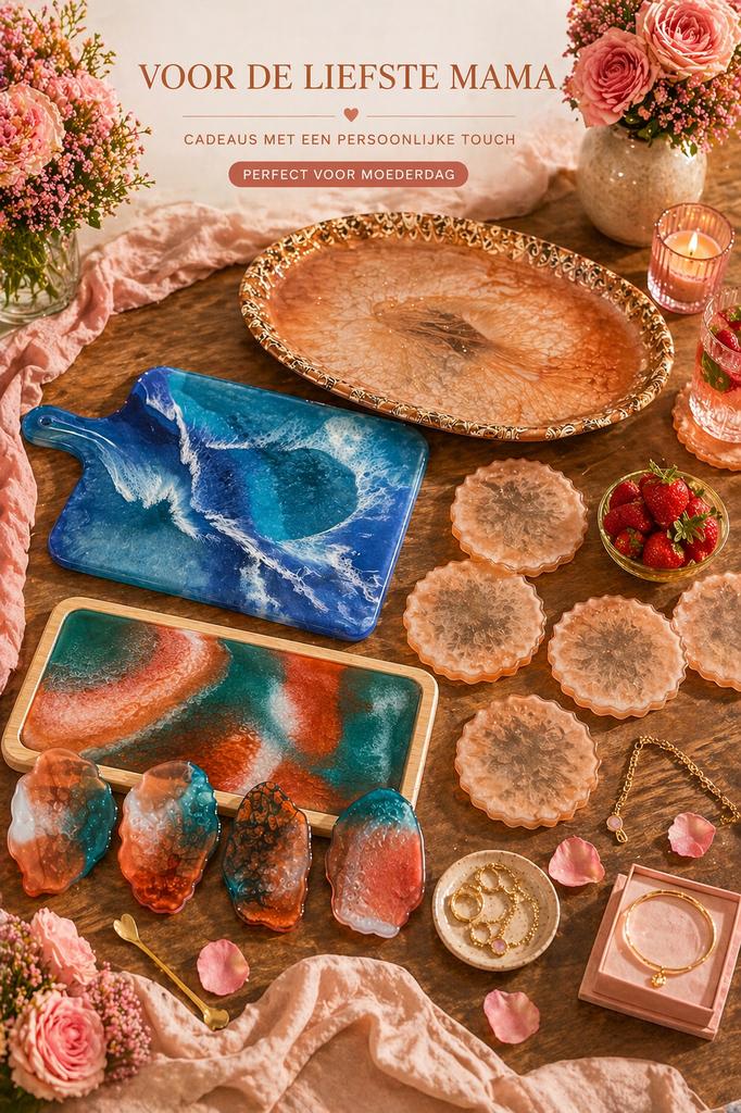 🎁💝 Epoxy dienblad - luxe borrelplank, Huis en Inrichting, Woonaccessoires | Dienbladen, Nieuw, Ophalen of Verzenden