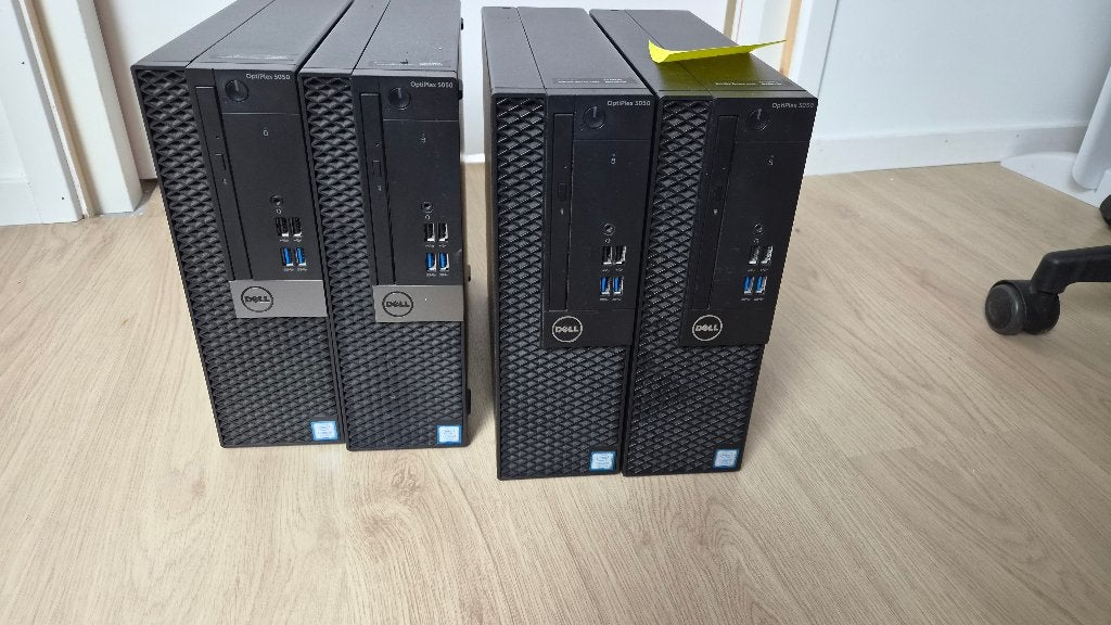 3x Dell OptiPlex SFF Desktop PC's, Computers en Software, Desktop Pc's, Ophalen, Gebruikt, 8 GB, SSD