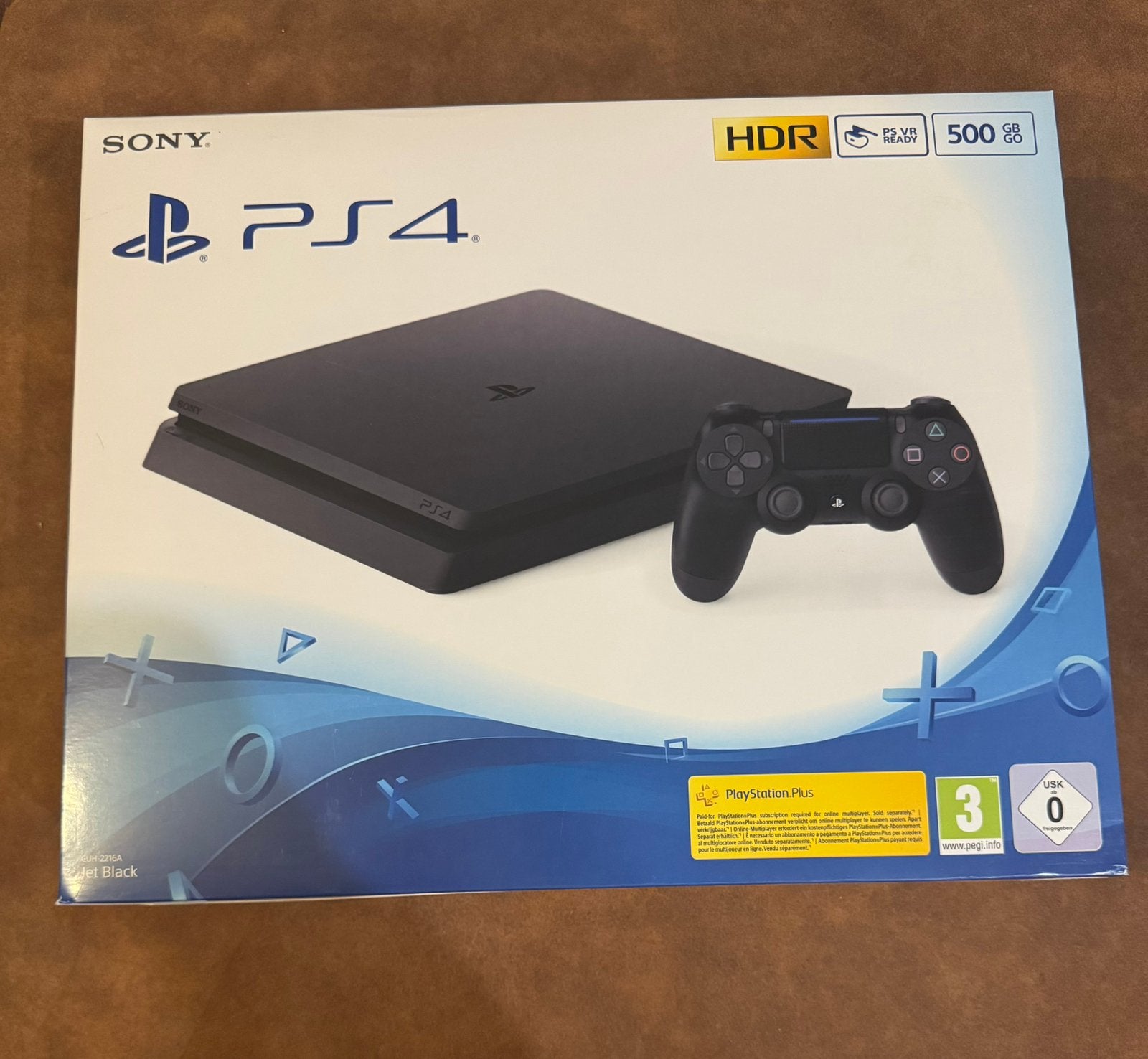 PS4 Sony Playstation 4 console slim, Ophalen of Verzenden, Zo goed als nieuw, Met 2 controllers, Slim