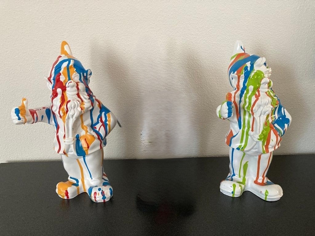 Pop Art Splash Design kabouter limited Edition Nieuw!, Meerkleurig, Nieuw, Kunststof, Ophalen of Verzenden