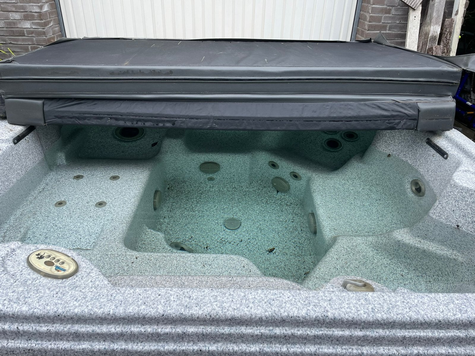 Jacuzzi 6 pers., Tuin en Terras, Bubbelbaden en Hottubs, Gebruikt, Vast, Afdekzeil, Pomp, Ophalen