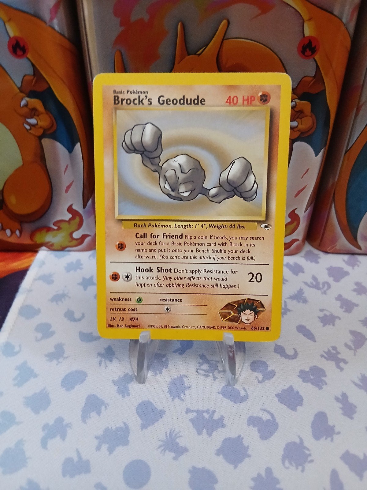 Pokémon Kaart: Brock's Geodude (Gym Heroes 66/132), Ophalen of Verzenden, Zo goed als nieuw, Losse kaart