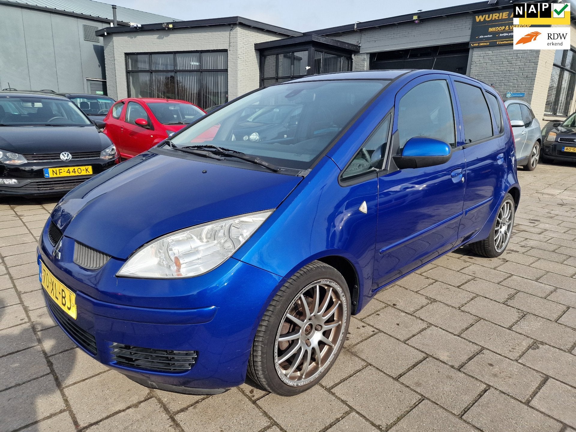 Mitsubishi Colt 1.5 d'Azur/Apk 23-02-2027, Auto's, Mitsubishi, Voorwielaandrijving, 970 kg, 4 cilinders, Blauw