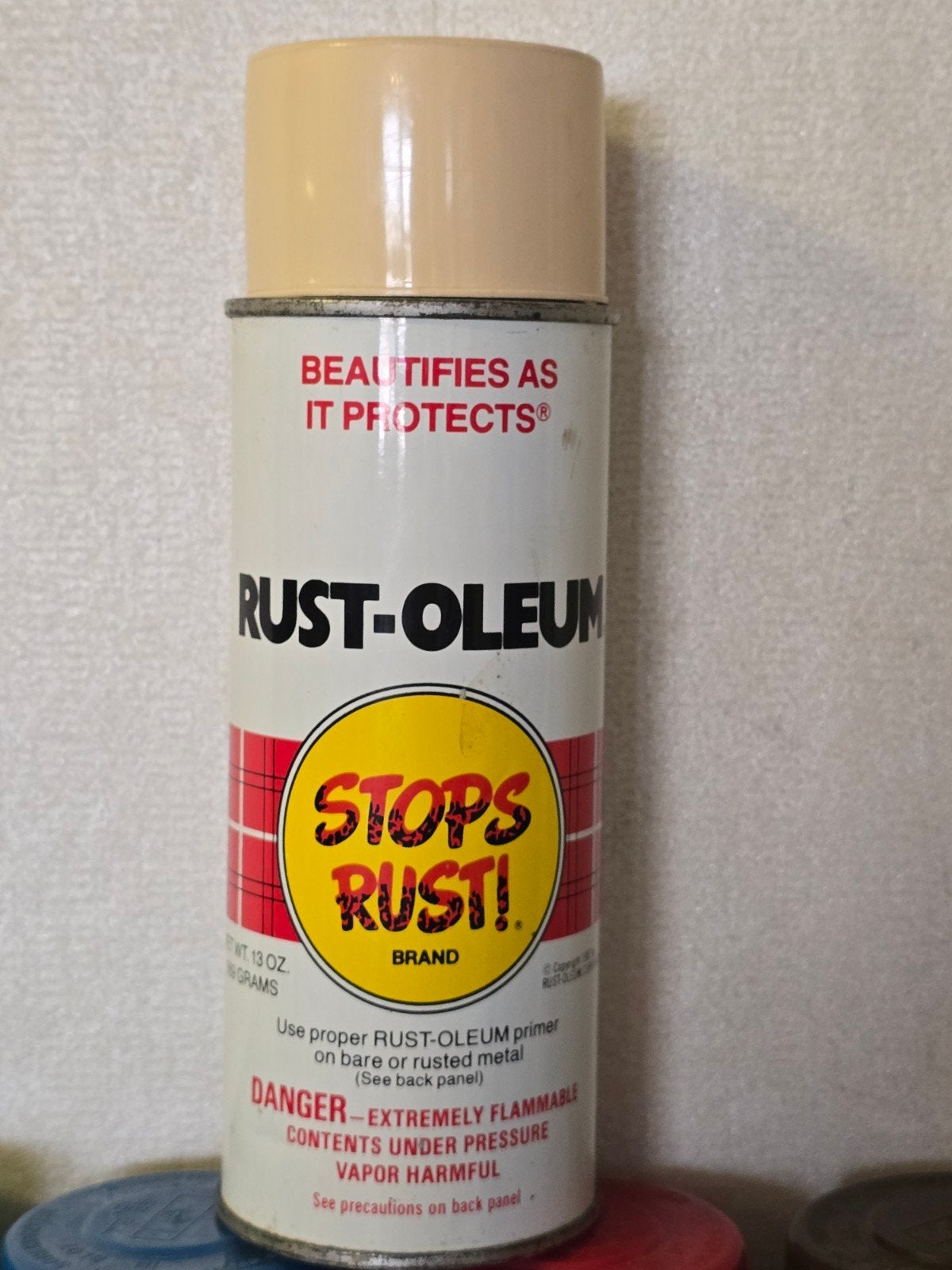 Vintage Rust-Oleum Stops Rust! spuitbus (1983), Ophalen of Verzenden