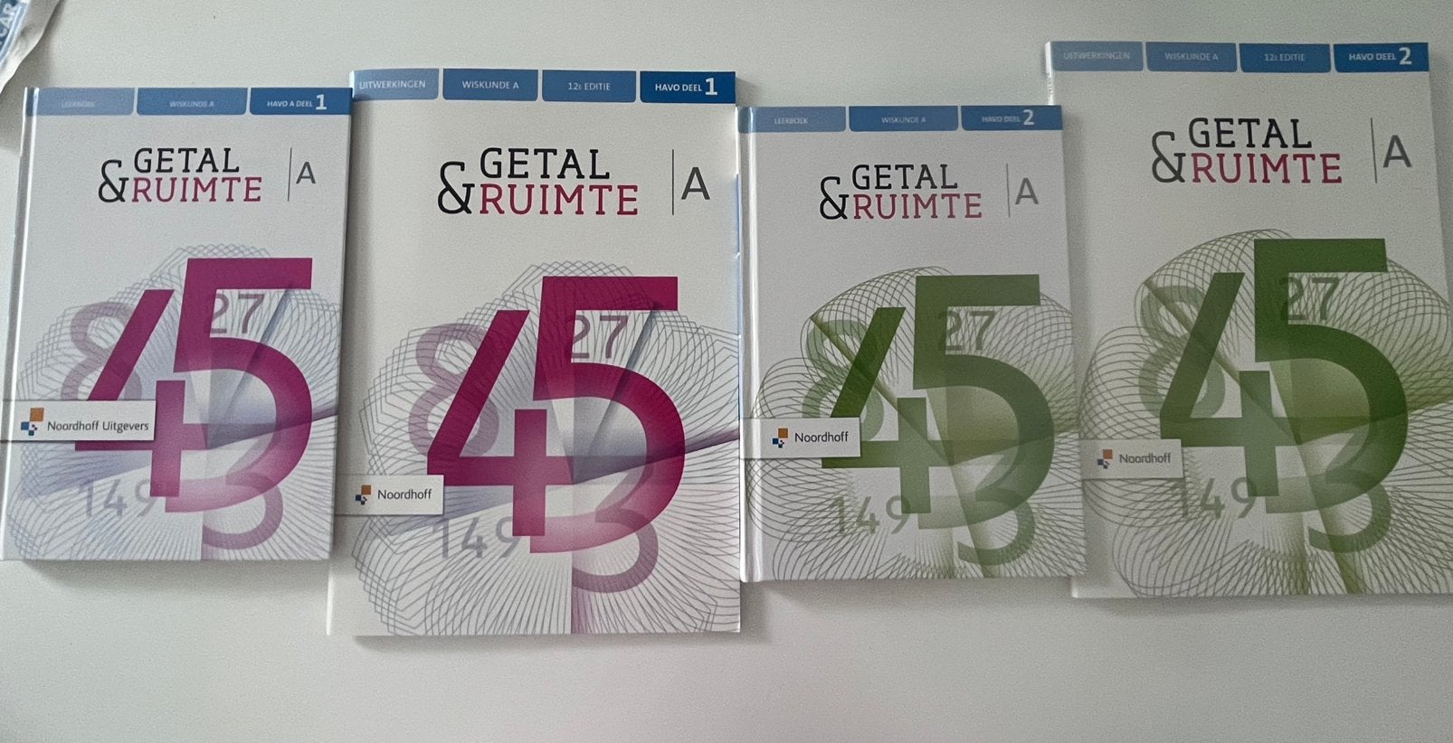HAVO wiskunde a leerboeken + uitwerkingen set, Ophalen, Zo goed als nieuw, HAVO
