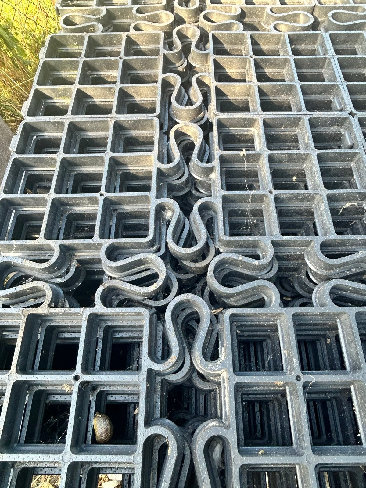 Grindmatten Zwart 100 x 100 cm Nieuw 22 stuks, Tuin en Terras, Ophalen, Overige soorten, Volle zon