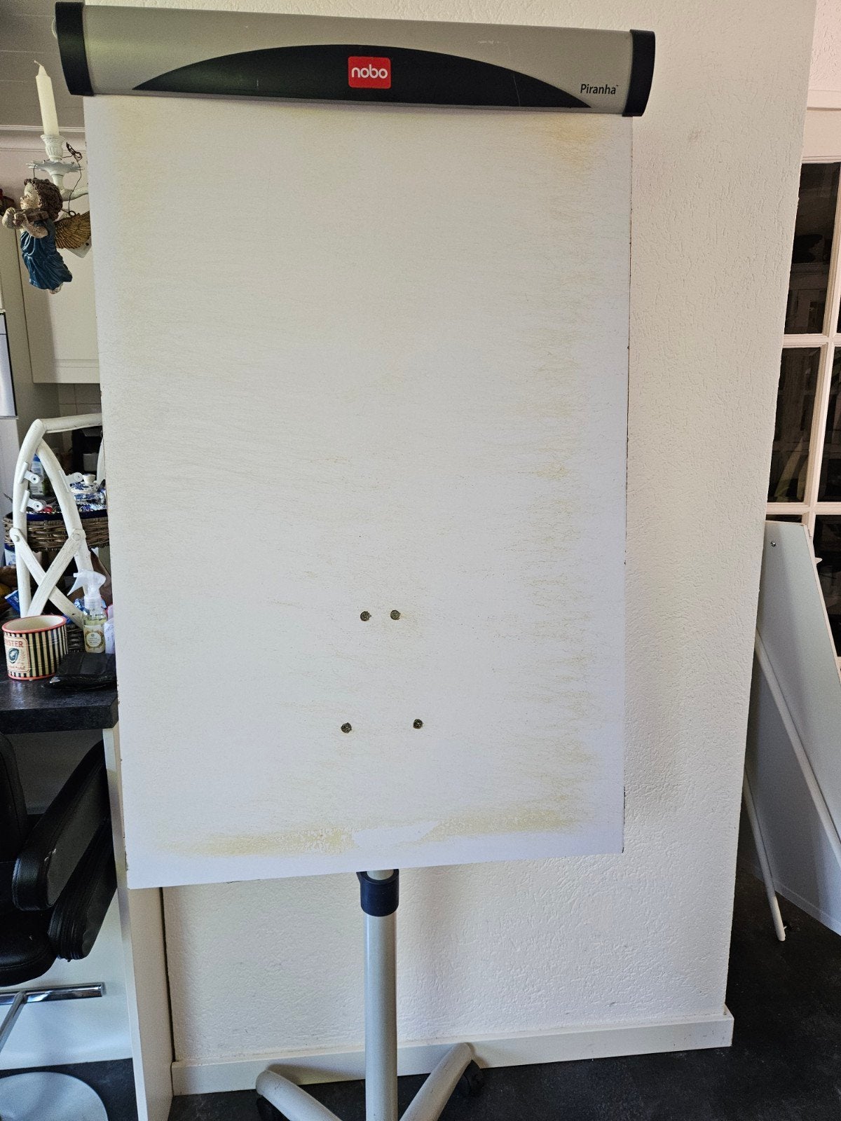 Nobo Flipover op wieltjes - Stevig  en 1 uitklapbare, Ophalen, Gebruikt