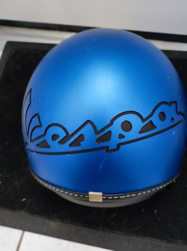 Originele Vespa helm in blauw, Ophalen, Gebruikt, Vespa