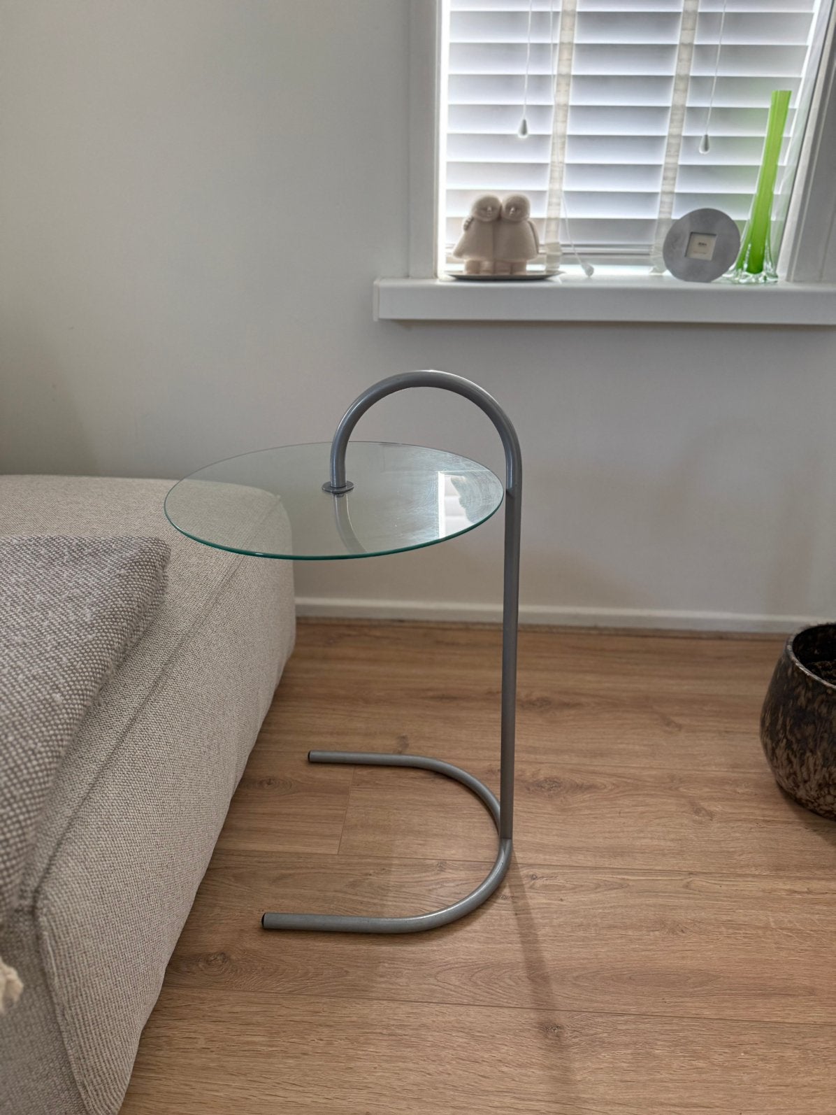 Vintage IKEA "RY" Bijzettafel door Tord Björklund – 80s/90s, Ophalen, Gebruikt, Rond, 55 tot 75 cm