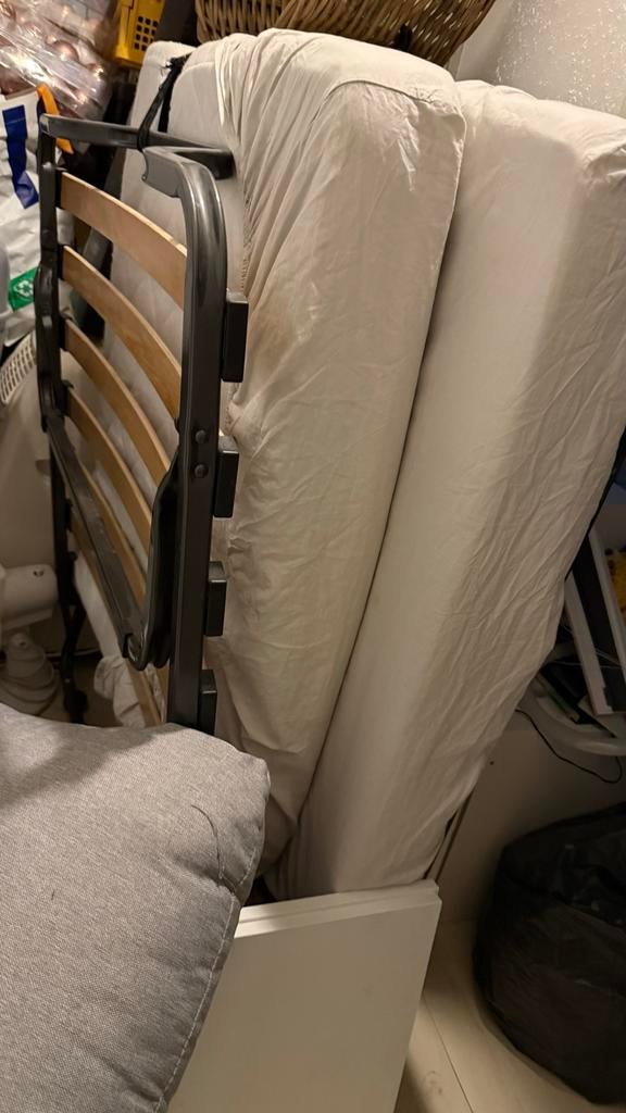 Eenpersoons opklapbed !zonder matras!, Ophalen, Eenpersoons, Overige maten, Metaal