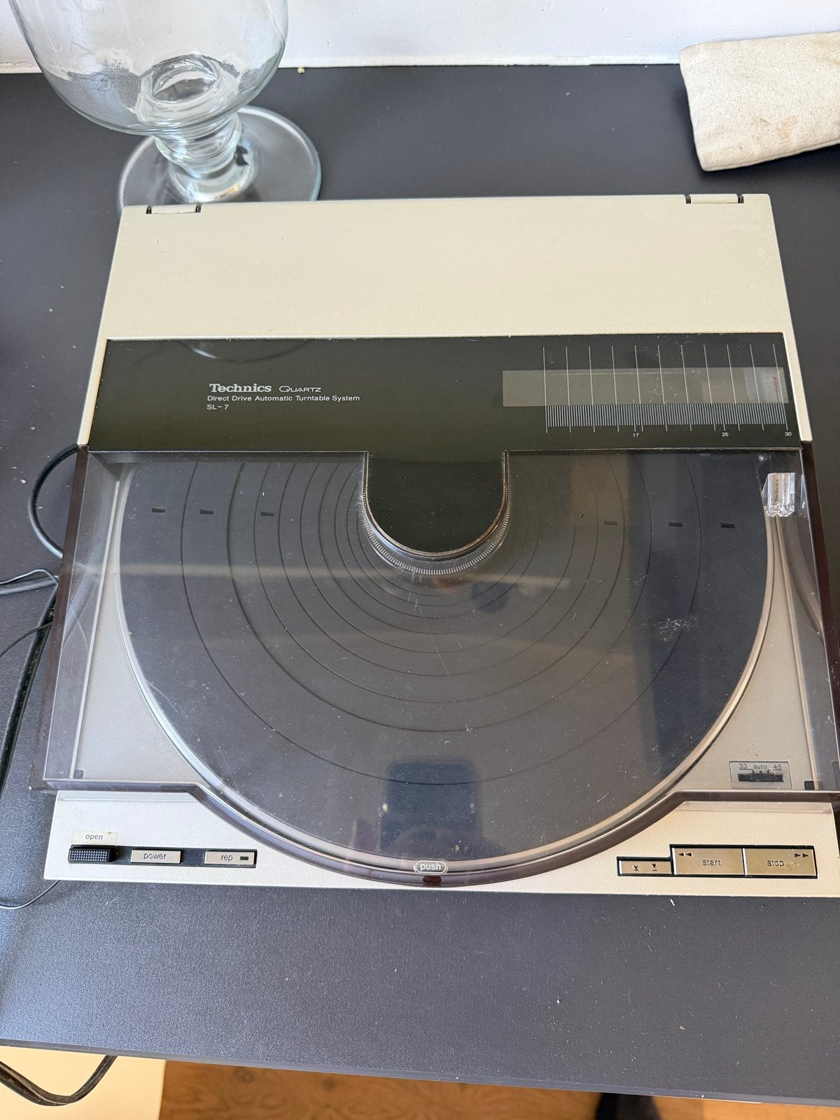 Technics Quartz SL-7 Platenspeler, Ophalen, Gebruikt, Automatisch, Platenspeler