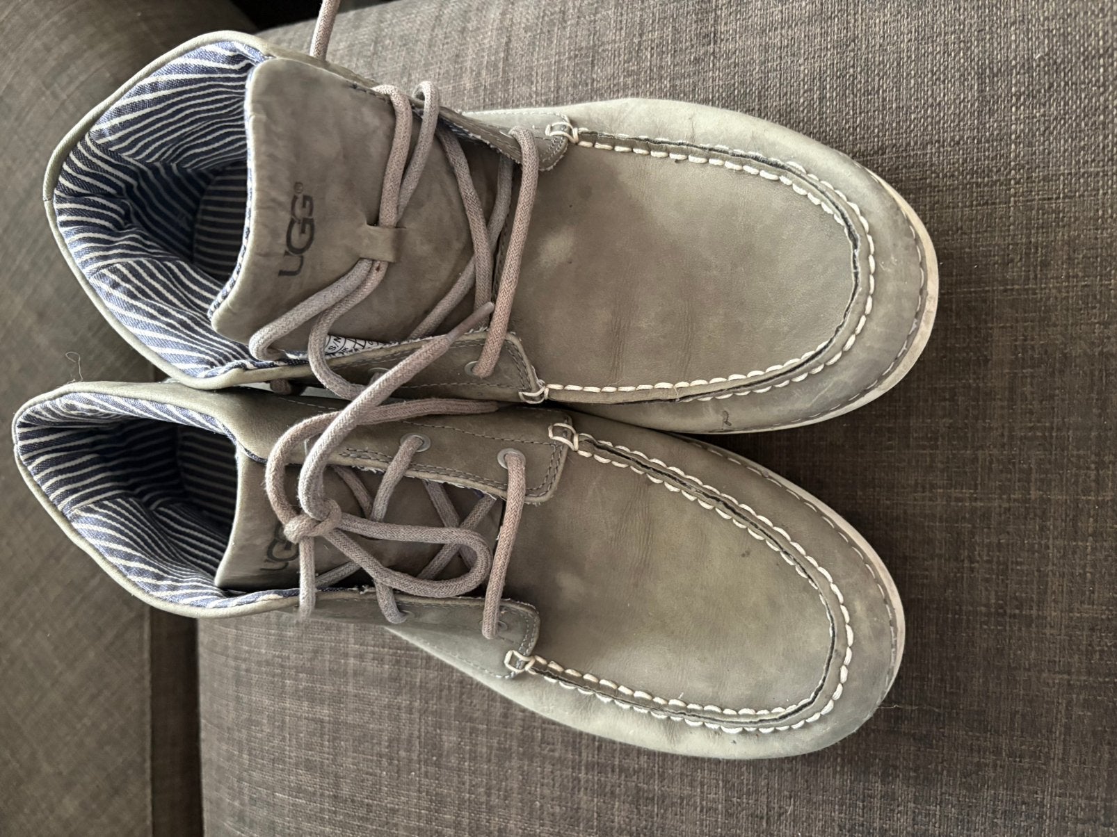 UGG veterboots heren grijs – maat 42, Overige kleuren, Boots, Ophalen of Verzenden, Gedragen