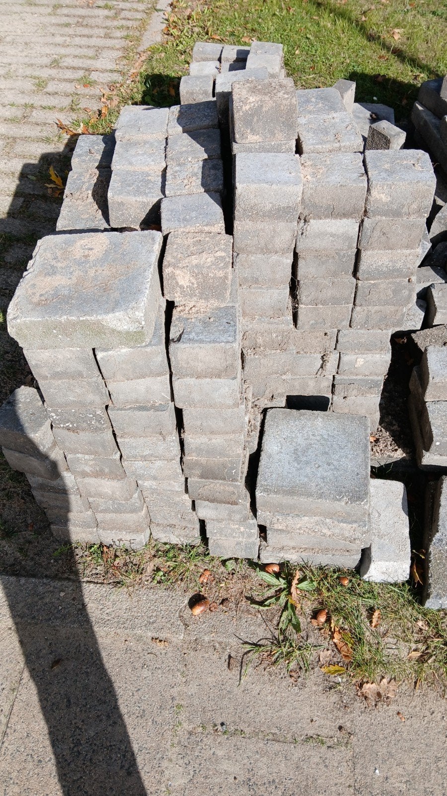 stenen blauw, Ophalen, Gebruikt, Beton, Klinkers