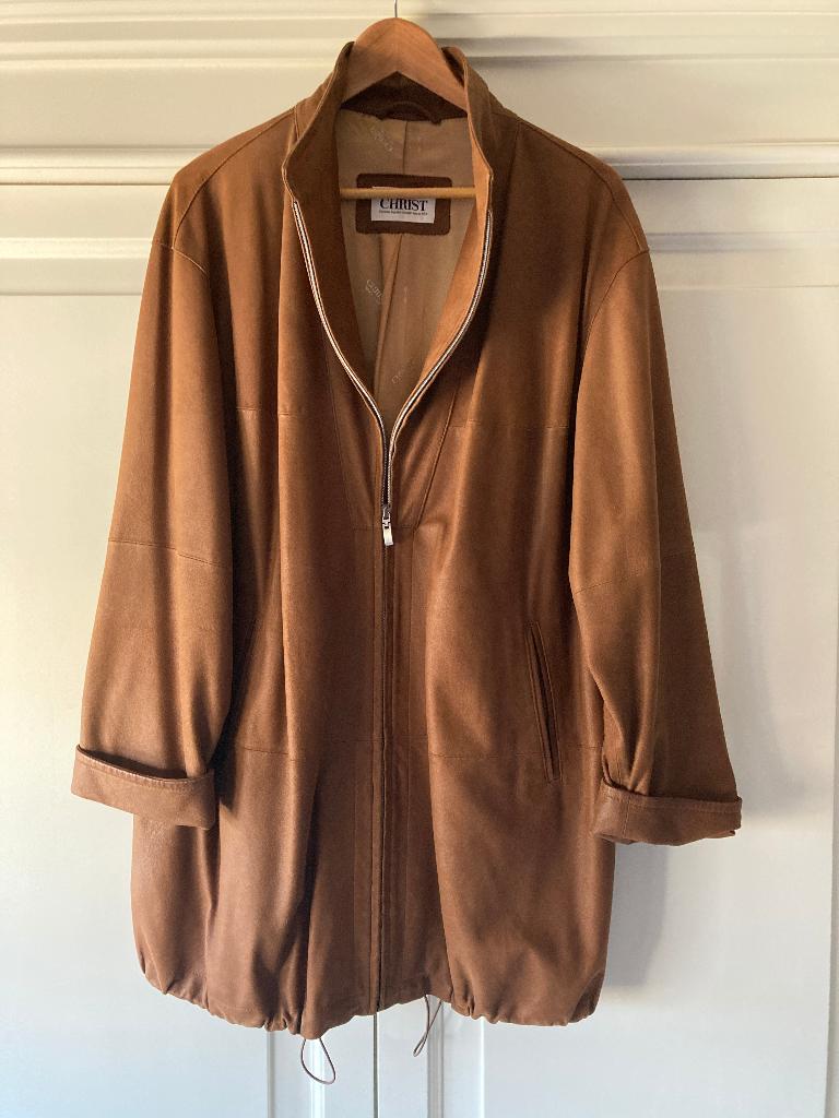 Leren dames jas CHRIST, Ophalen, Zo goed als nieuw, Maat 42/44 (L), Bruin