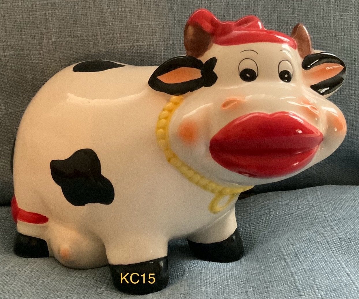 Leuke spaarpot in de vorm van een koe, Ophalen of Verzenden, Zo goed als nieuw