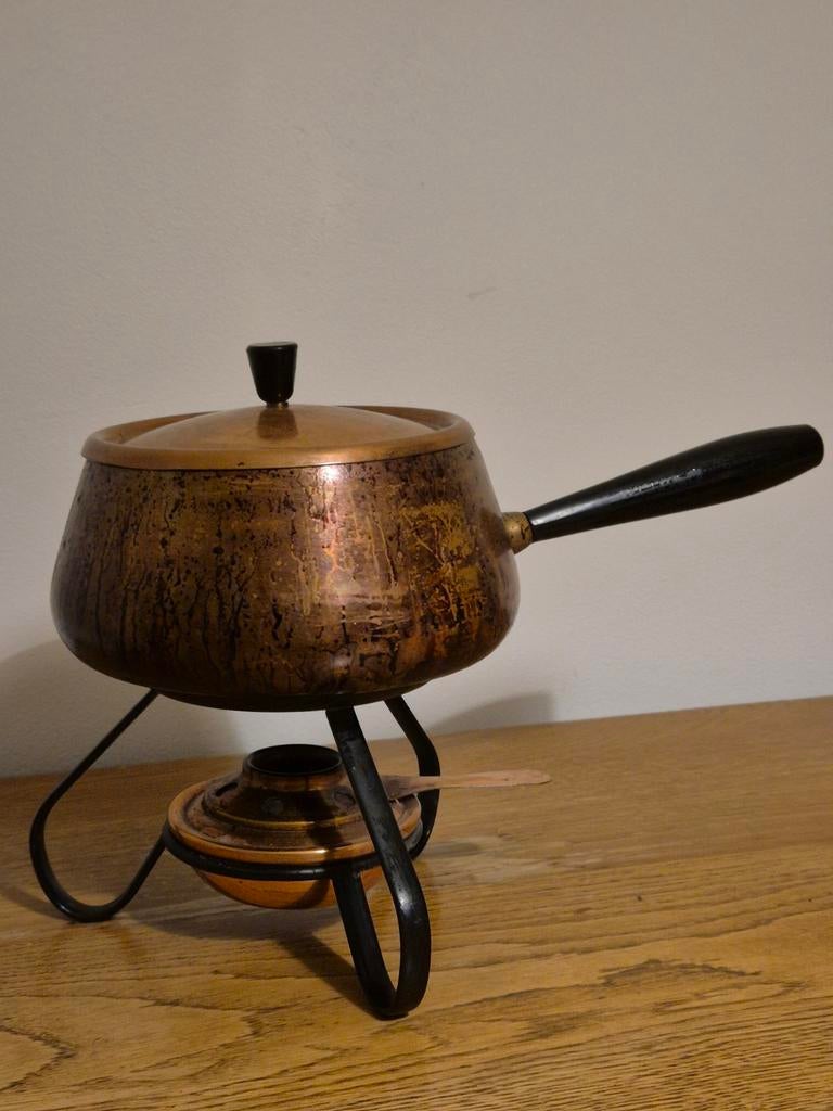 Fondue stel, Ophalen, Gebruikt, Brander, Fondueset