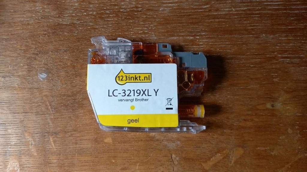 Inkt geel - Vervangt Brother - LC-3219XLY, Ophalen, Gebruikt