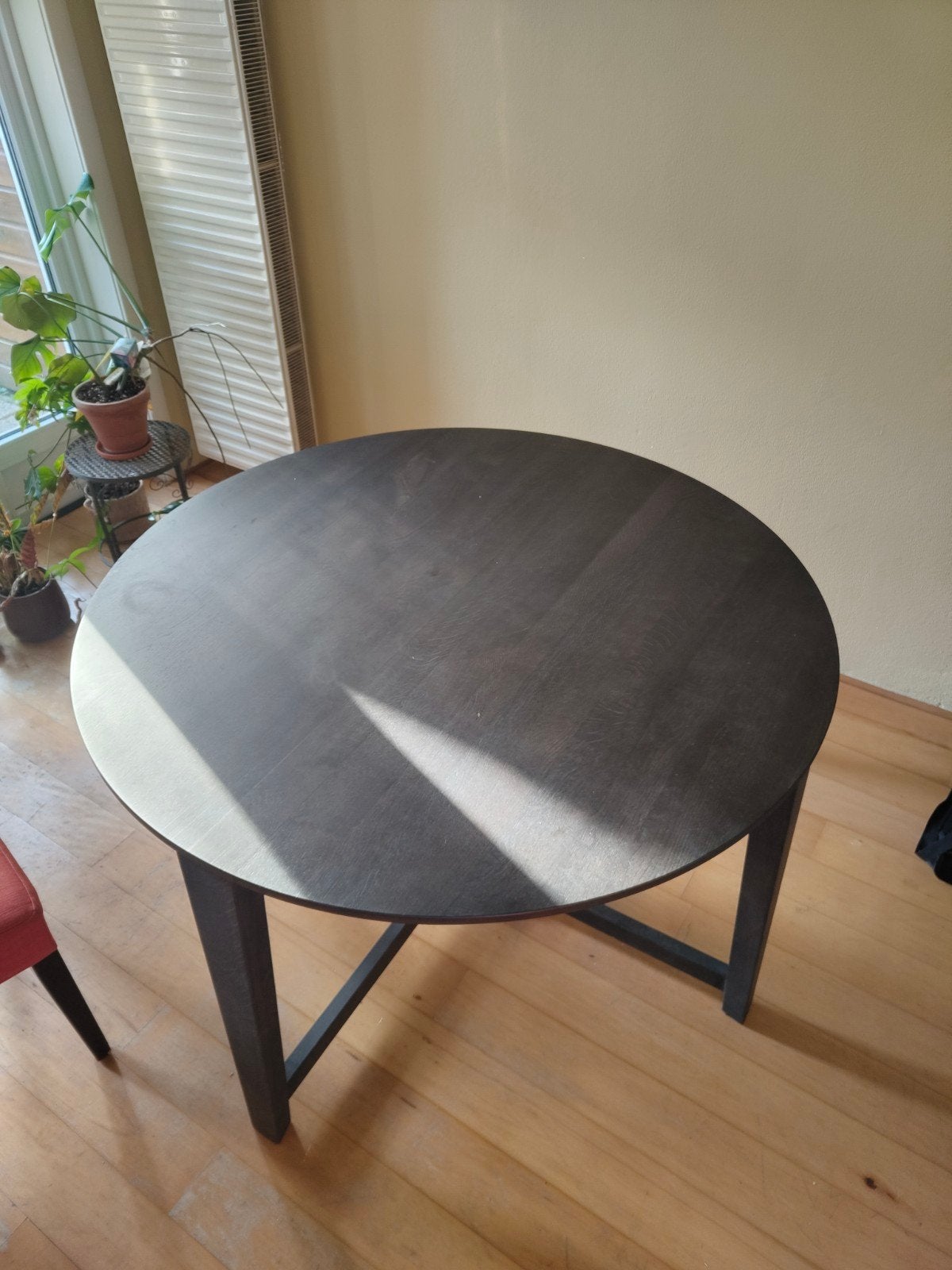 Ronde Massief Houten Tafel, Ophalen, Rond, 100 tot 150 cm, 100 tot 150 cm