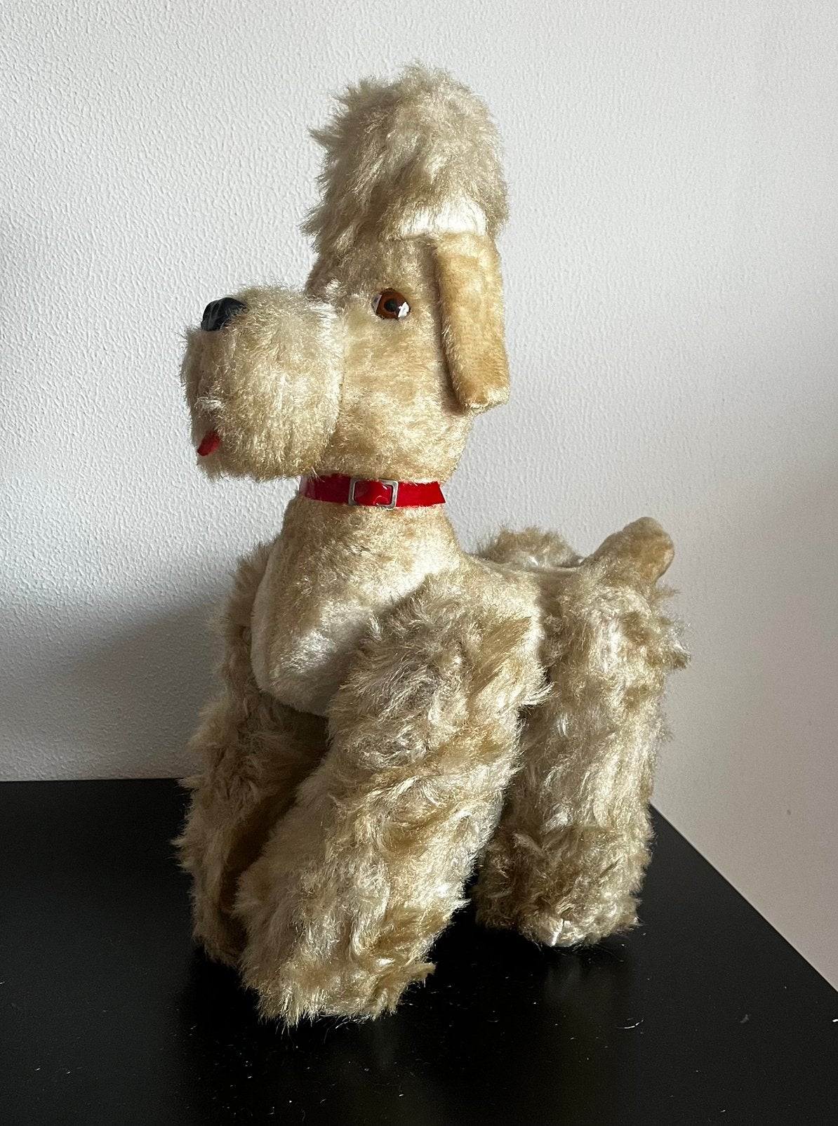 Vintage mohair poedel Snobby Steiff jaren ‘50/‘60, Ophalen of Verzenden, Zo goed als nieuw, Stoffen beer, Overige merken