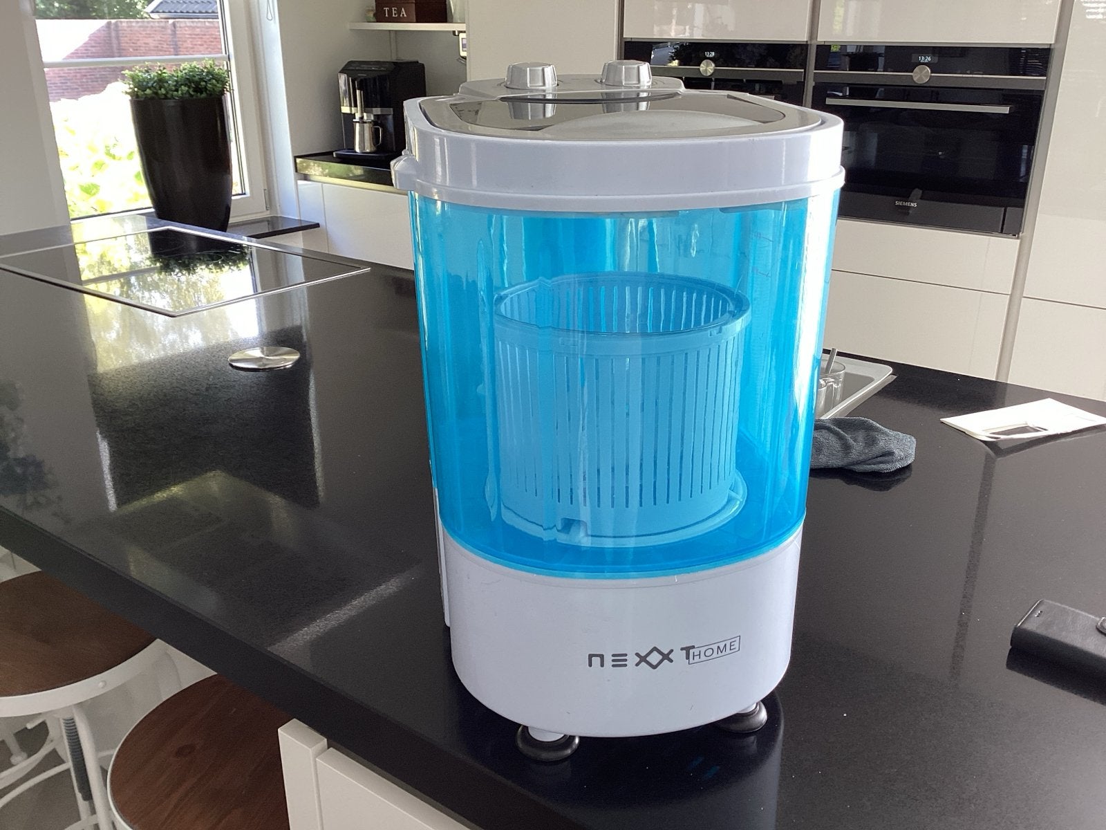 NEXXT HOME Mini Wasmachine - Compact en Draagbaar, Ophalen, Minder dan 1200 toeren, Minder dan 85 cm, Minder dan 4 kg
