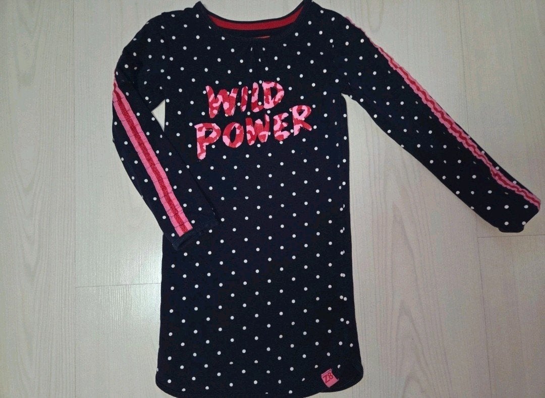 Z8 jurk maat 116/122 - Wild Power stippen, Gebruikt, Meisje, Z8, Ophalen of Verzenden