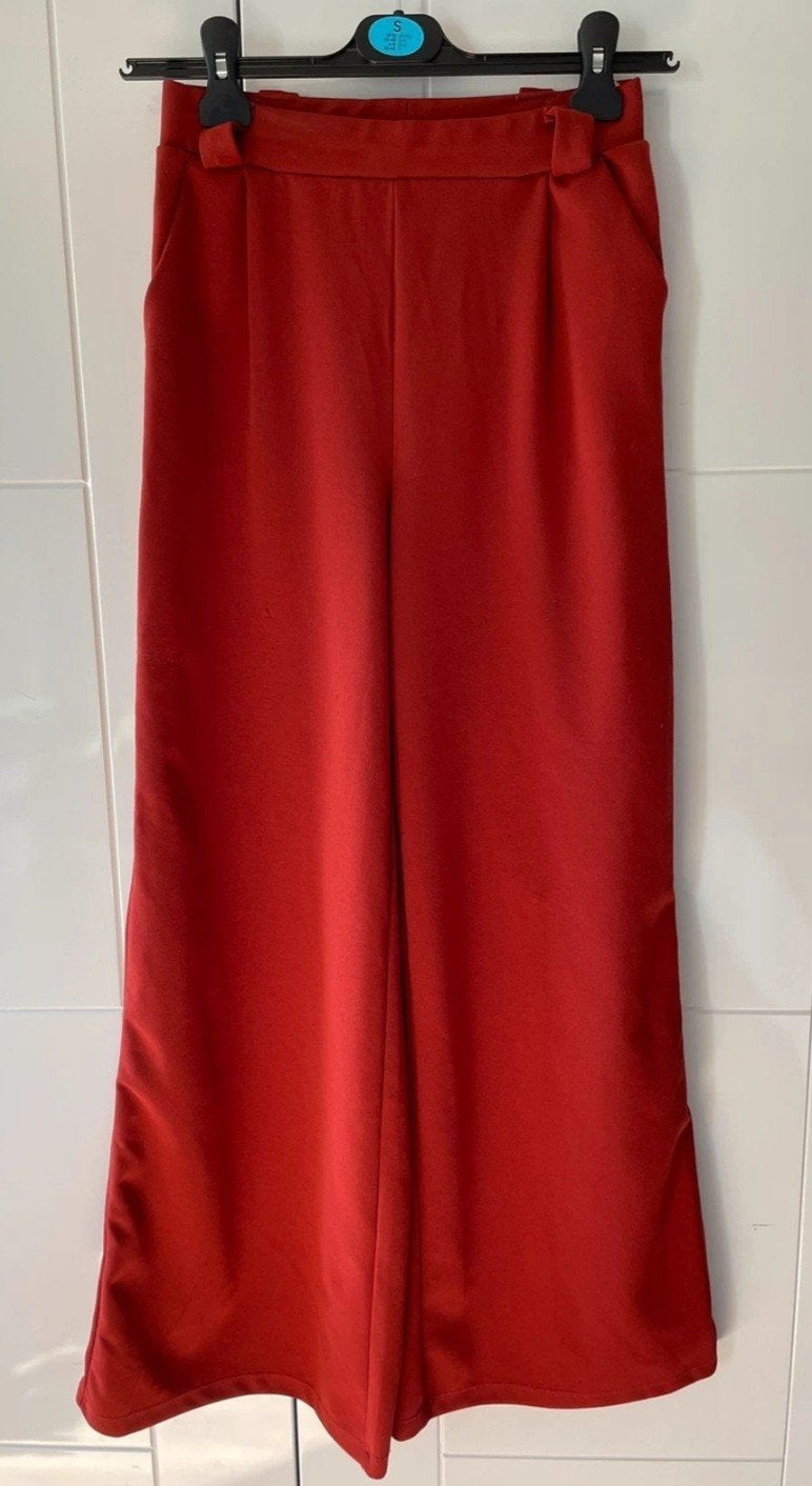 Reserved rode broek maat S, Ophalen of Verzenden, Maat 36 (S), Lang, Gedragen