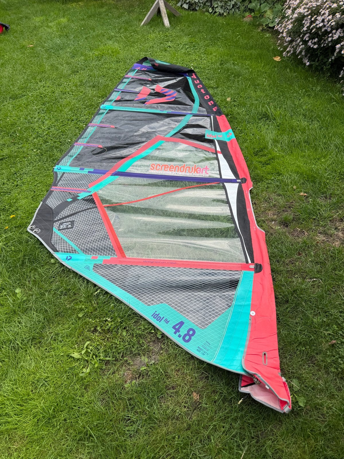 Duotone idol 4,8, Watersport en Boten, Minder dan 3 meter, Gebruikt, Minder dan 15 m², Overige typen