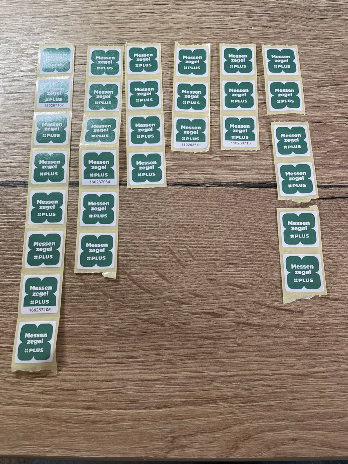 30 Messenzegels Zwilling - Plus, Plus, Ophalen of Verzenden