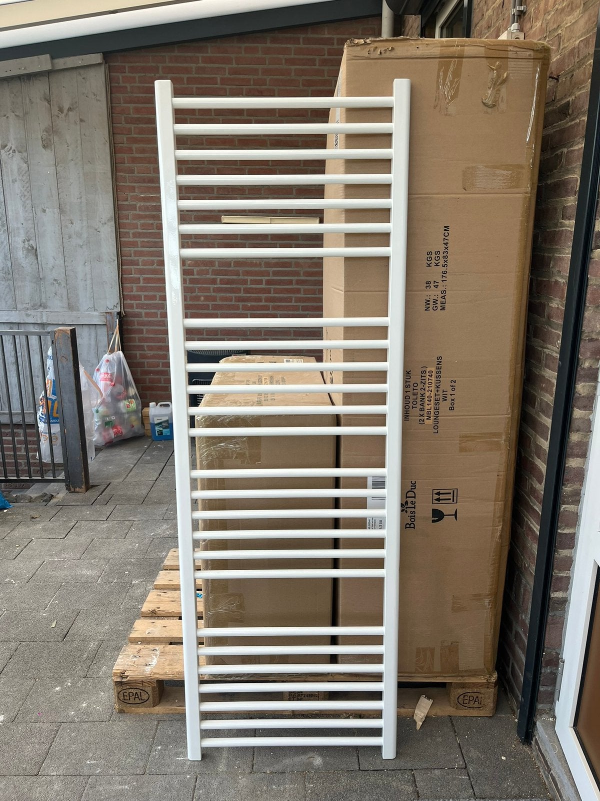 Witte badkamerradiator gloednieuw, Ophalen, Radiator, Nieuw, Minder dan 60 cm