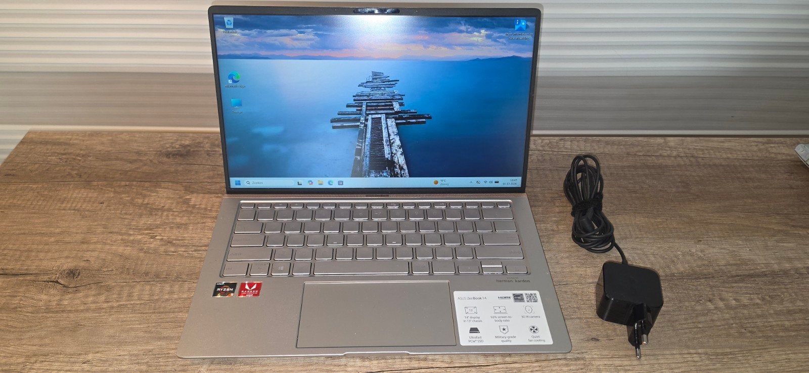 ASUS ZenBook 14 UX431DA - AMD Ryzen 5 - 8GB RAM - 512GB SSD, Computers en Software, Gebruikt, 2 tot 3 Ghz, Qwerty, 8 GB