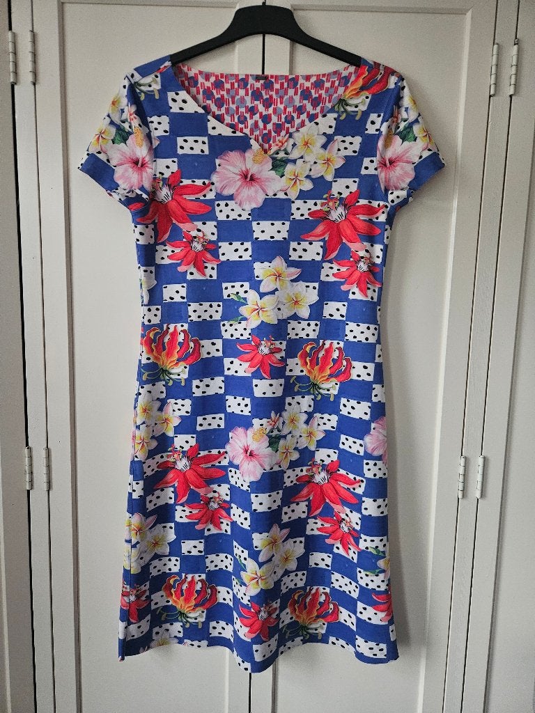 Lizzy & Coco reversible jurk maat L(40) zgan, Kleding | Dames, Maat 38/40 (M), Meerkleurig, Ophalen of Verzenden, Boven de knie