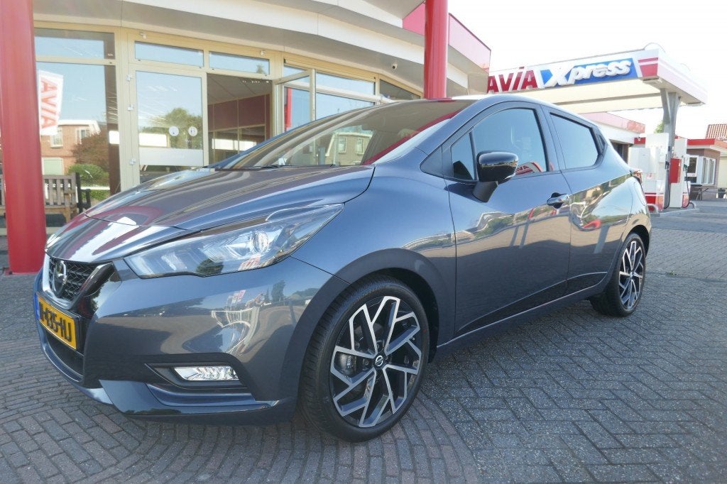 Nissan MICRA 1.0 IG-T N-SPORT AUTOMAAT  CAMERA/NAVI/PARKEERH, Auto's, 1043 kg, Gebruikt, Met garantie (alle), 49 €/maand