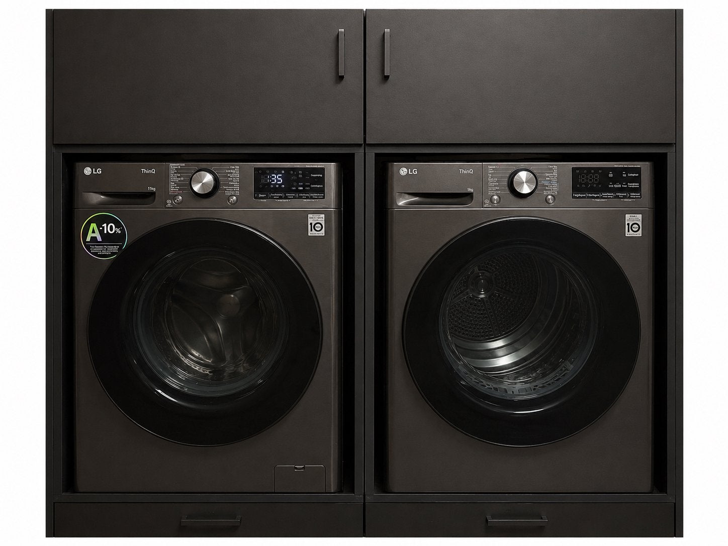LG Wasmachine (11kg) en Droger (9kg) - Zo goed als nieuw, Witgoed en Apparatuur, 10 kg of meer, Ophalen, Zo goed als nieuw, Voorlader