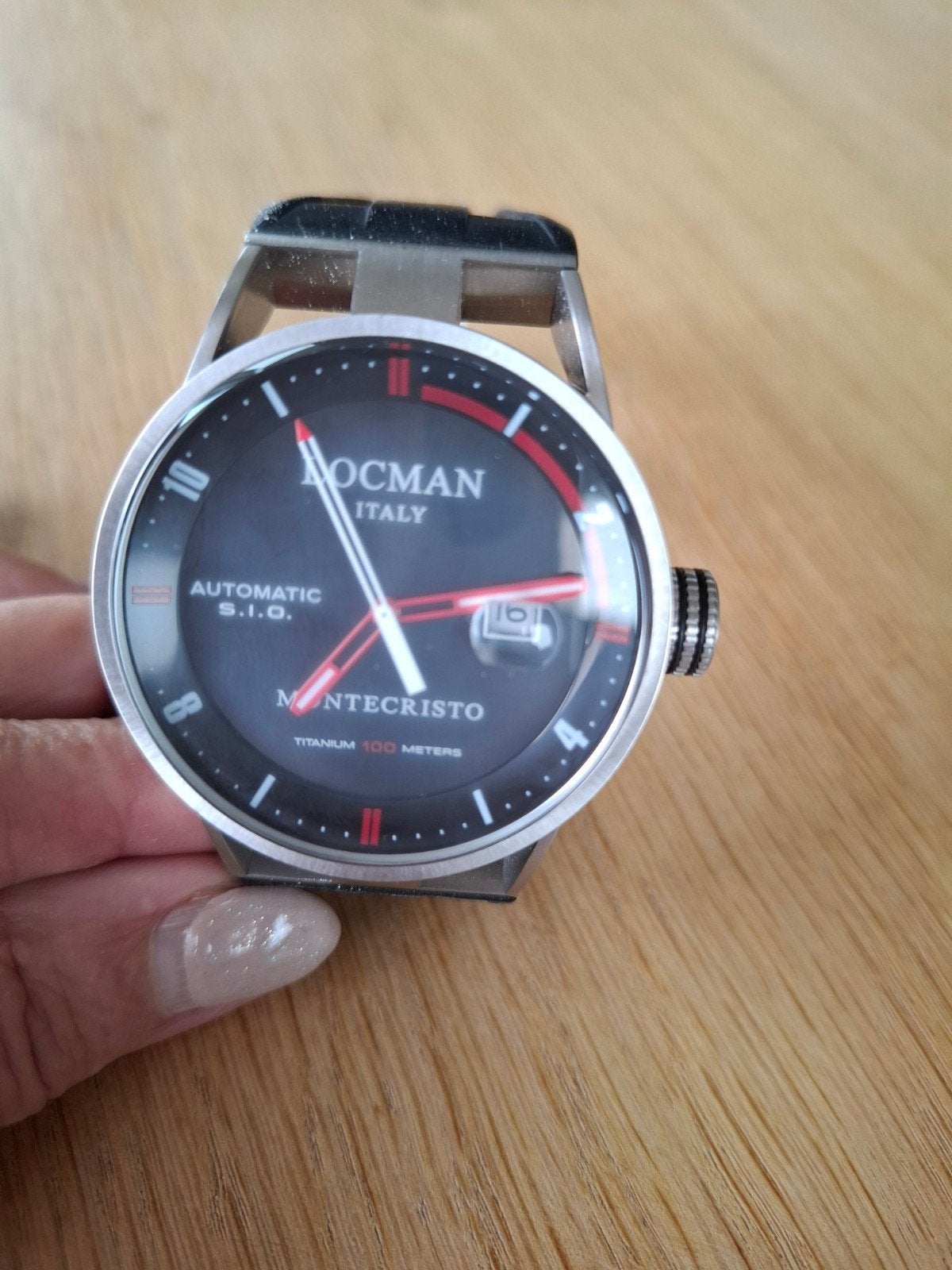 Lockman Italy Montecristo Automatic titanium herenhorloge, Ophalen of Verzenden