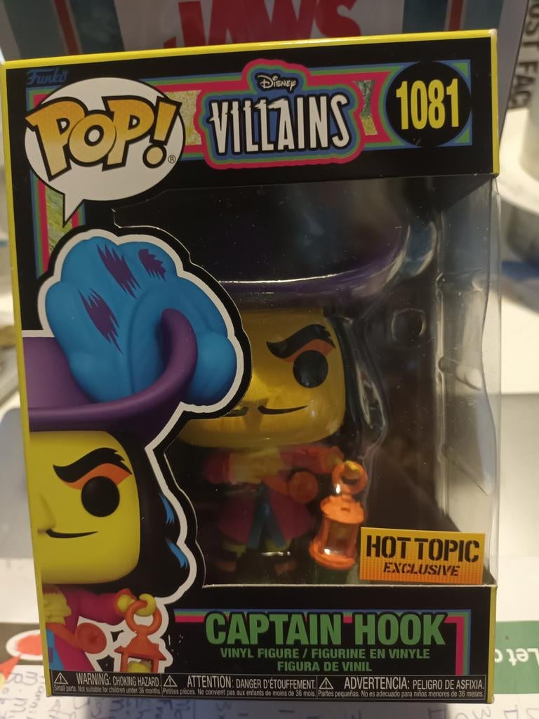 Funko Pop! Disney Villains 1081 Captain Hook Hot Topic, Ophalen of Verzenden, Nieuw