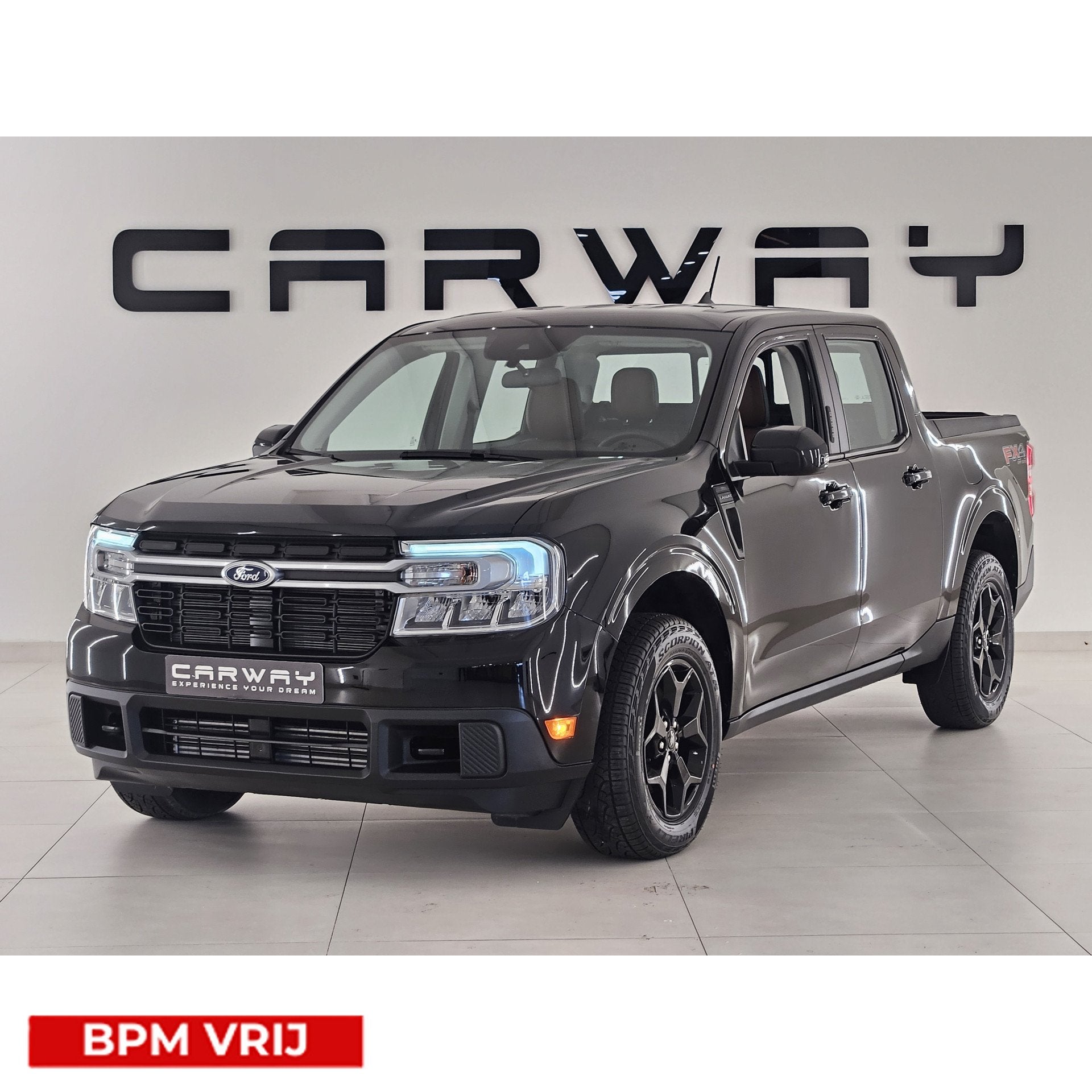 Ford Ranger Maverick 2.0L ECOBOOST LARIAT AWD FX4 (bj 2026), Auto's, Ford, Automaat, Gebruikt, 4 cilinders, Zwart