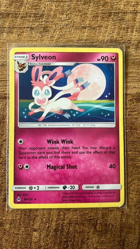 Pokemon kaart sylveon, Ophalen of Verzenden, Zo goed als nieuw